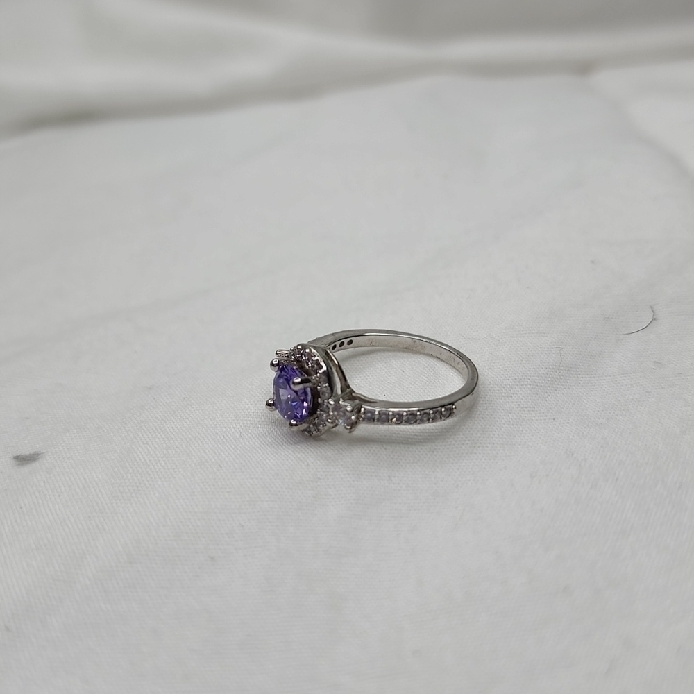 LAB CREATED ALEXANDRITE RING - Picture 7 of 10